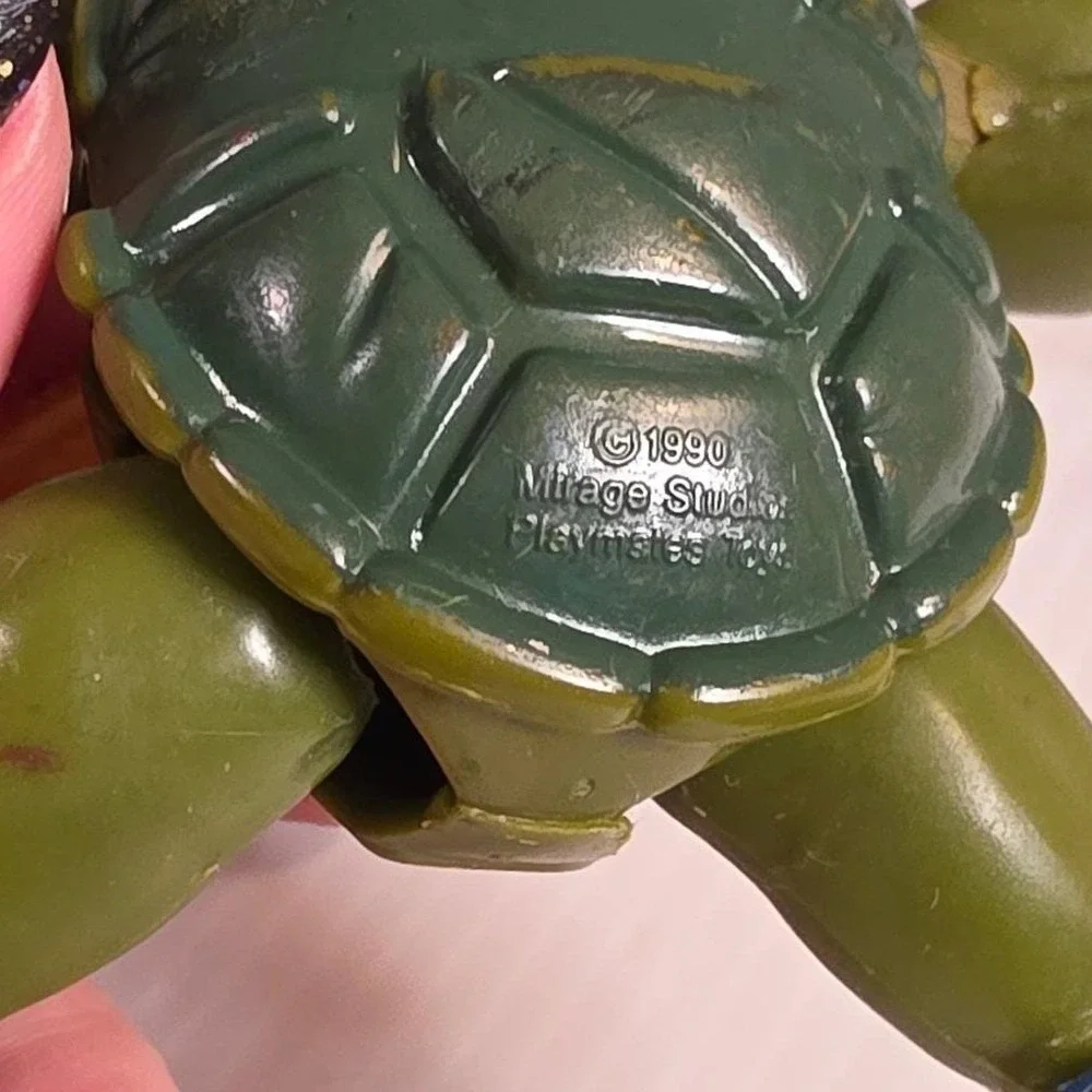 1990 Playmates TMNT‎ Wacky Action Sword Slicin' Leonardo action figure as is